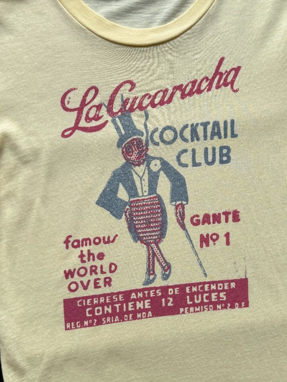 La Cucaracha Mexican Bar Cantina T-shirt - Picture 5 of 14